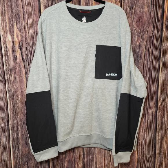 Duluth Trading Co Other - Duluth Alaskan Hardgear Thaw Depth Grey Fleece Pullover Crew Sweatshirt Size 2XL